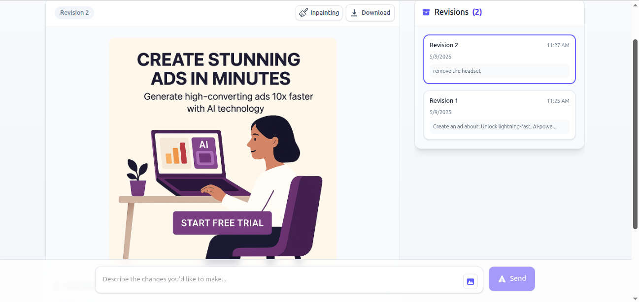 Ad Editor Interface