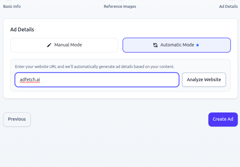 Automatic Mode Interface